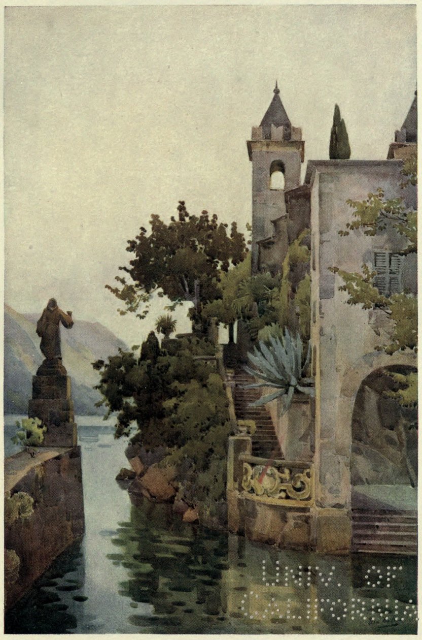 Villa Arconati, Comosøen, Illustration fra 