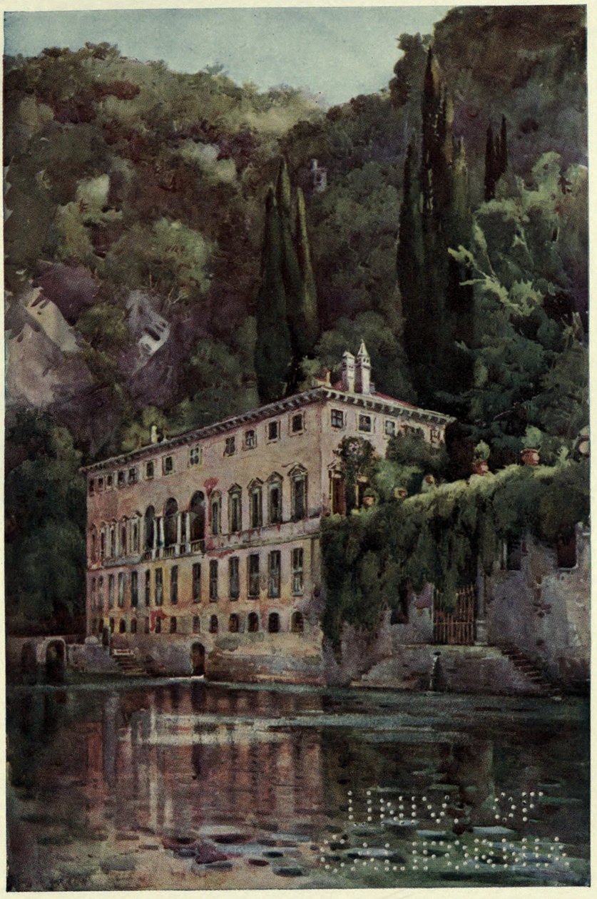 Villa Pliniana, Comosøen, Illustration fra 