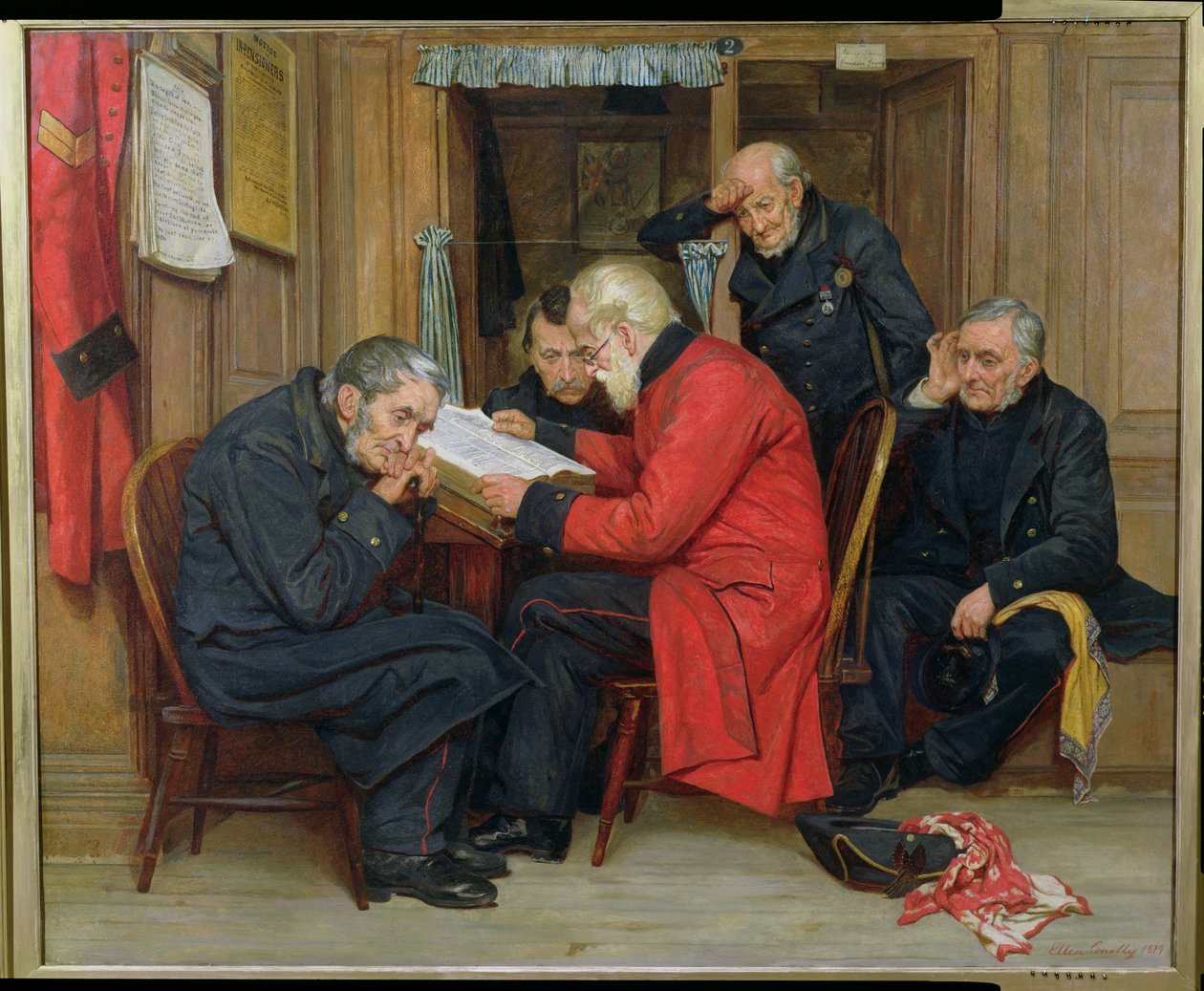 Chelsea Pensionister i de lange afdelinger, 1879 af Ellen Conolly