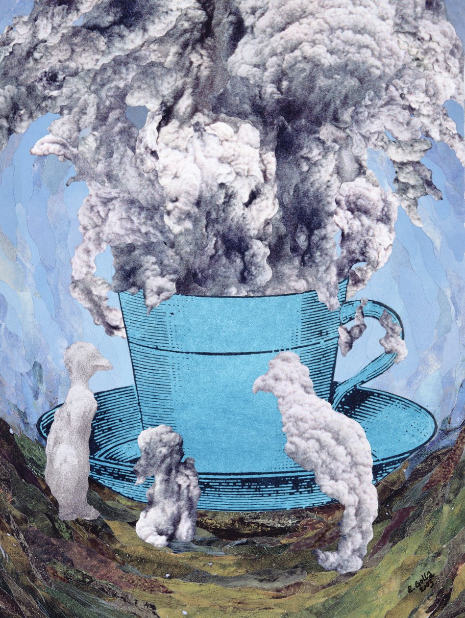 Afternoon Tea, 2003 (collage) af Ellen Golla