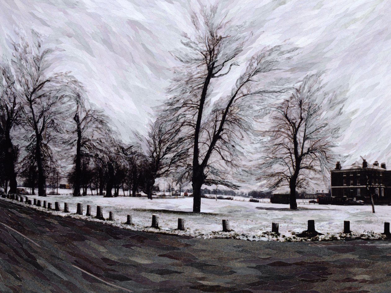Westgrove, Looking Towards Blackheath, 1999 (papirmosaikcollage) af Ellen Golla