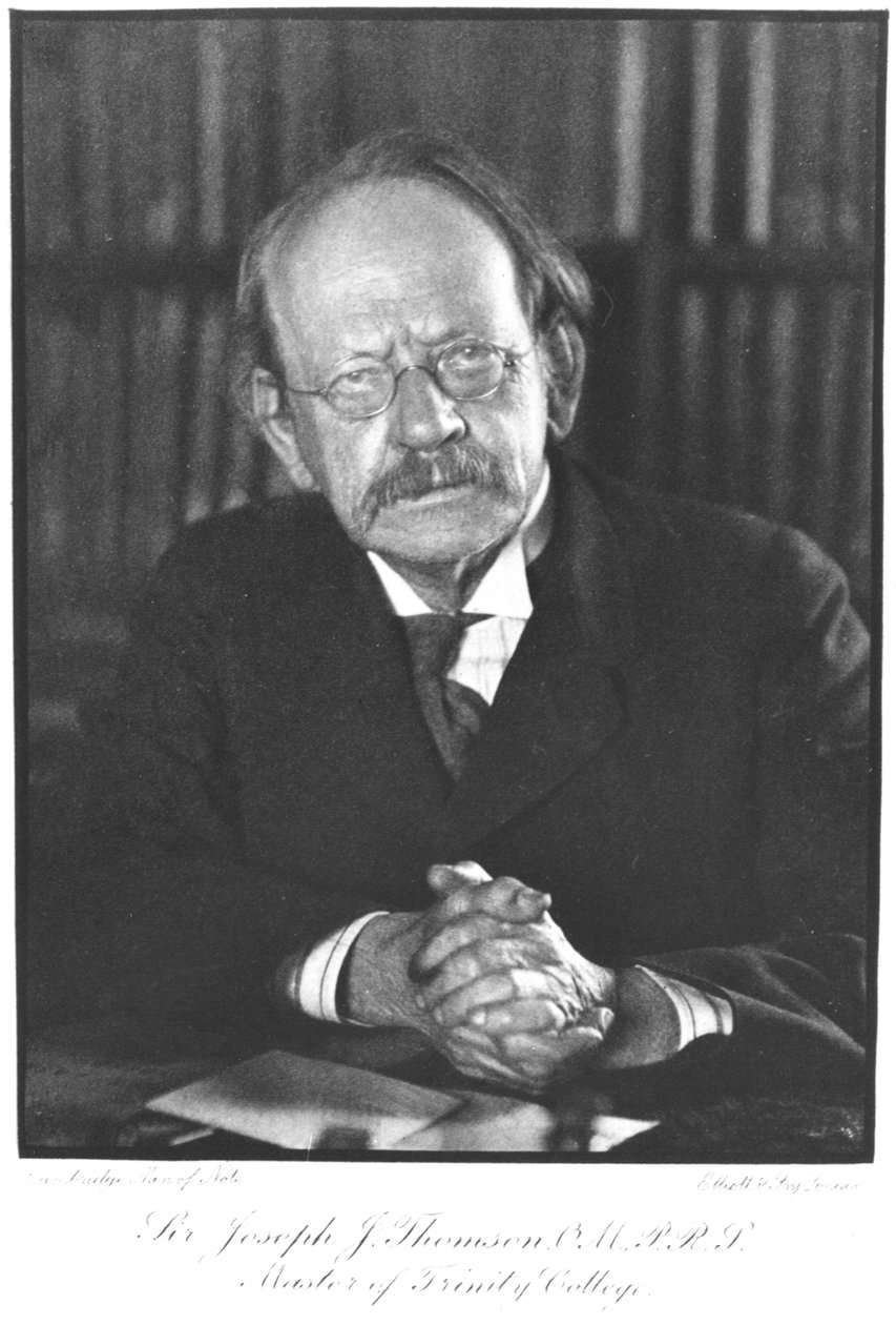 Portræt af Sir Joseph John Thomson (1856-1940), ca.1920-30 af Elliott und Fry Studio