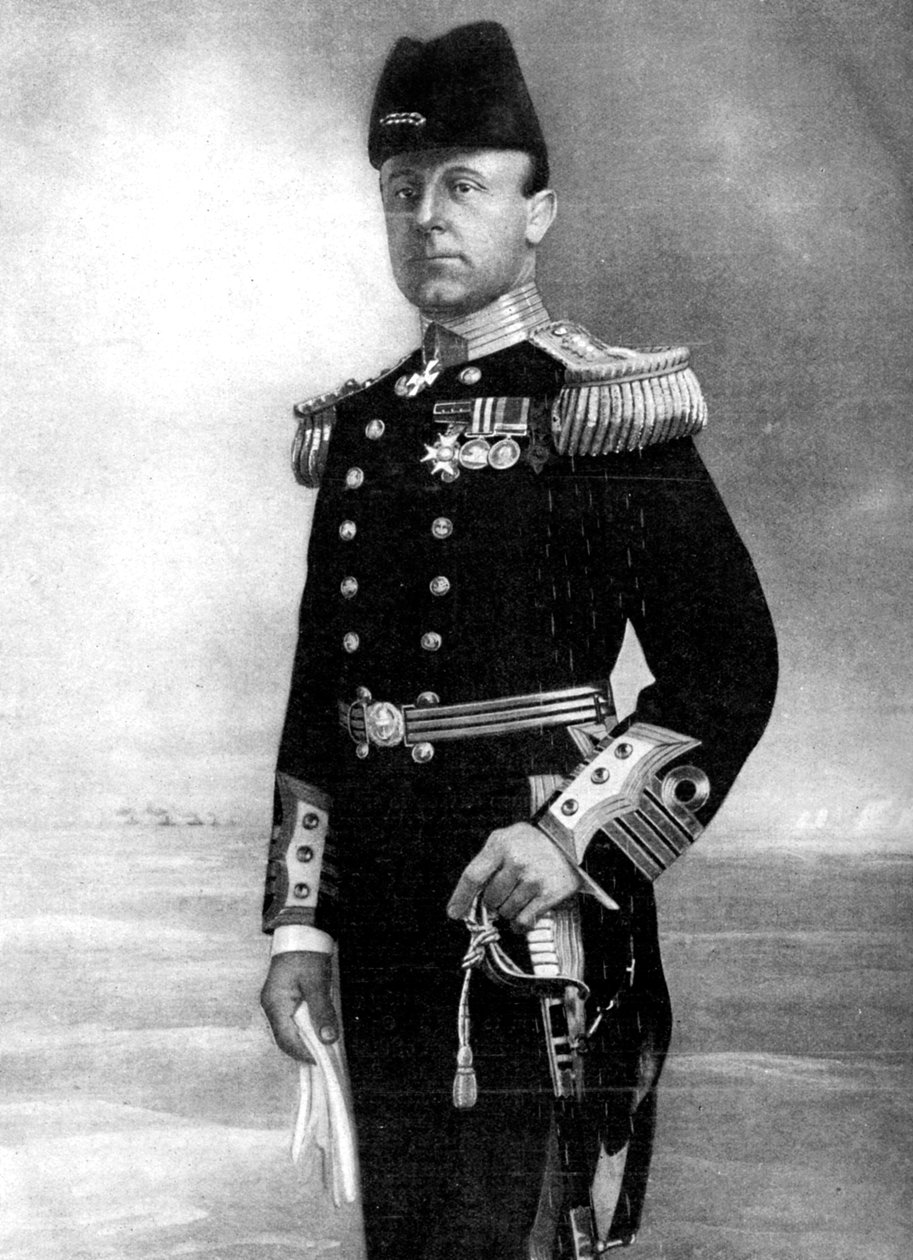 Admiral Sir John Rushworth Jellicoe, øverstkommanderende, Første Verdenskrig, 1914 af Elliott and Fry