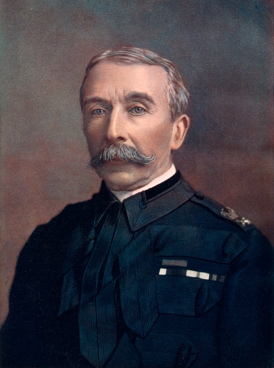 General Edward Chapman, der kommanderede tropperne i Skotland, 1902. af Elliott and Fry