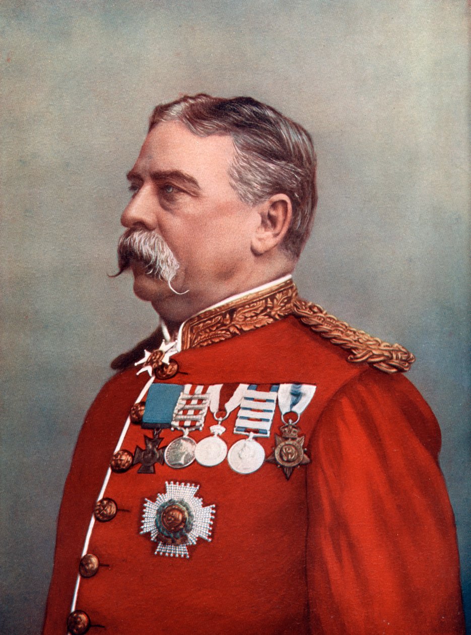 General Sir Hugh Gough, Keeper of the Jewels, Tower of London, 1902. af Elliott and Fry