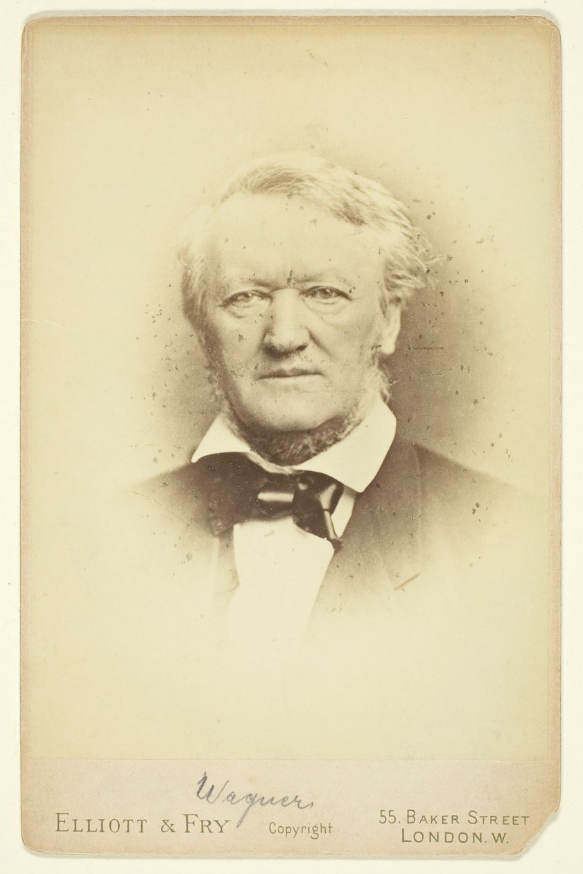 Portræt af Wagner, 1877. af Elliott and Fry
