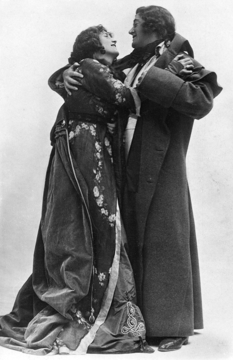 Julia Neilson og Fred Terry i The Scarlet Pimpernel, c1905. af Ellis and Walery