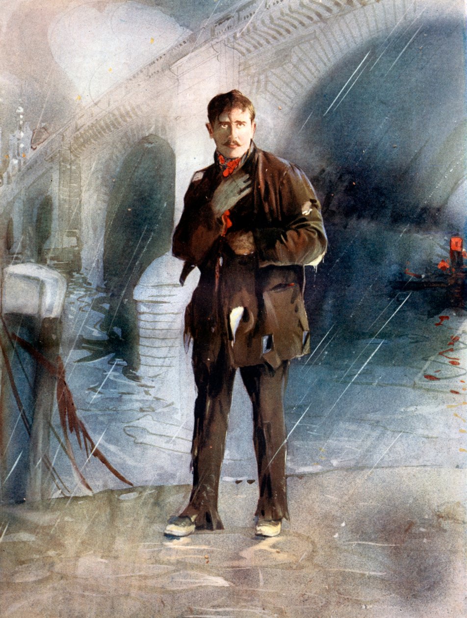 Sir Charles Henry Hawtrey i A Message from Mars, c1902. af Ellis and Walery