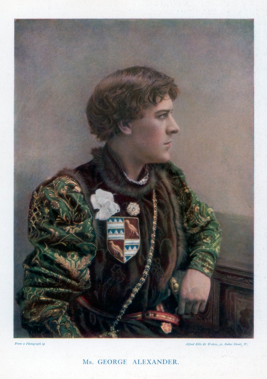 Sir George Alexander, engelsk skuespiller og teaterchef, 1901. af Ellis and Walery