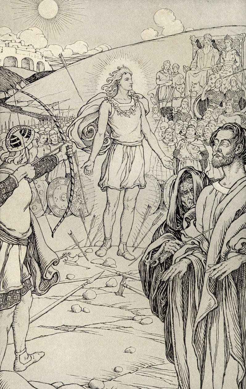 Every Arrow Overshot His Head, illustration fra 