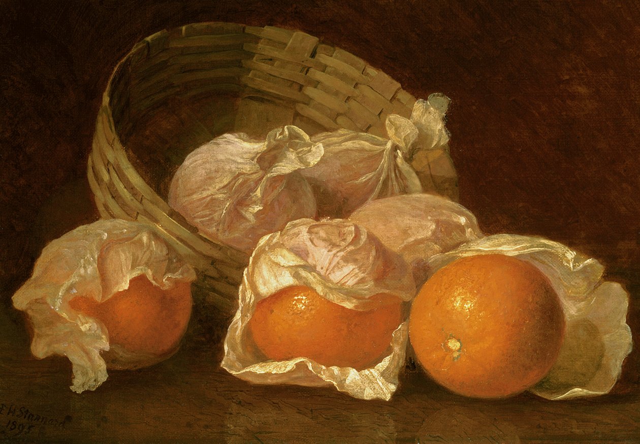 En kurv med appelsiner, 1895 af Eloise Harriet Stannard