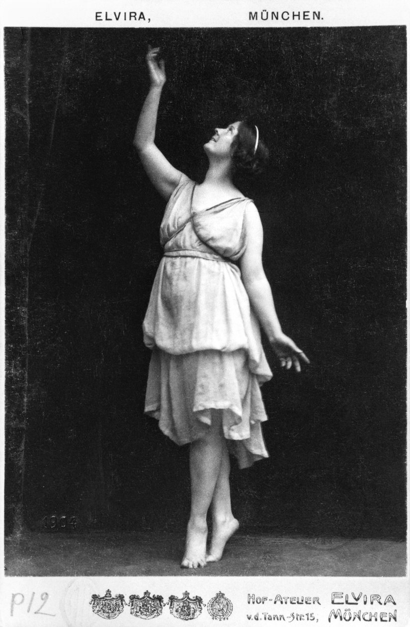 Isadora Duncan (1877-1927) c.1903-04 af Elvira Studio