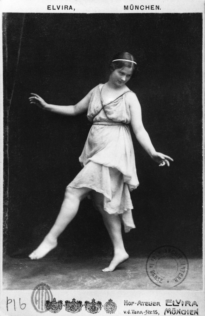 Isadora Duncan (1877-1927) ca.1903-04 af Elvira Studio
