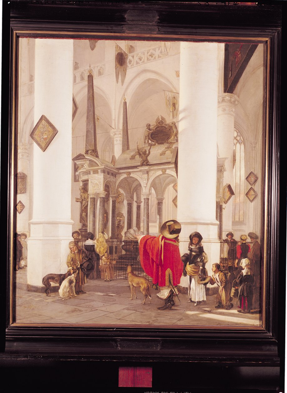 Interiør af den nye kirke, Delft, 1656 af Emanuel de Witte