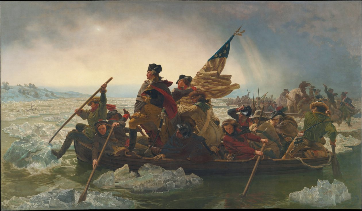 Washington Crossing the Delaware River, 25. december 1776, 1851 (kopi af en original malet i 1848) af Emanuel Gottlieb Leutze