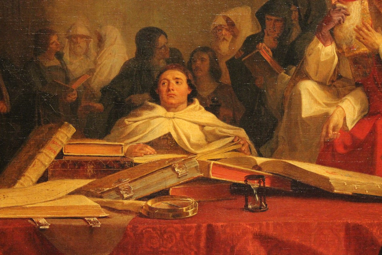Christopher Columbus før rådet i Salamanca af Emanuel Gottlieb Leutze