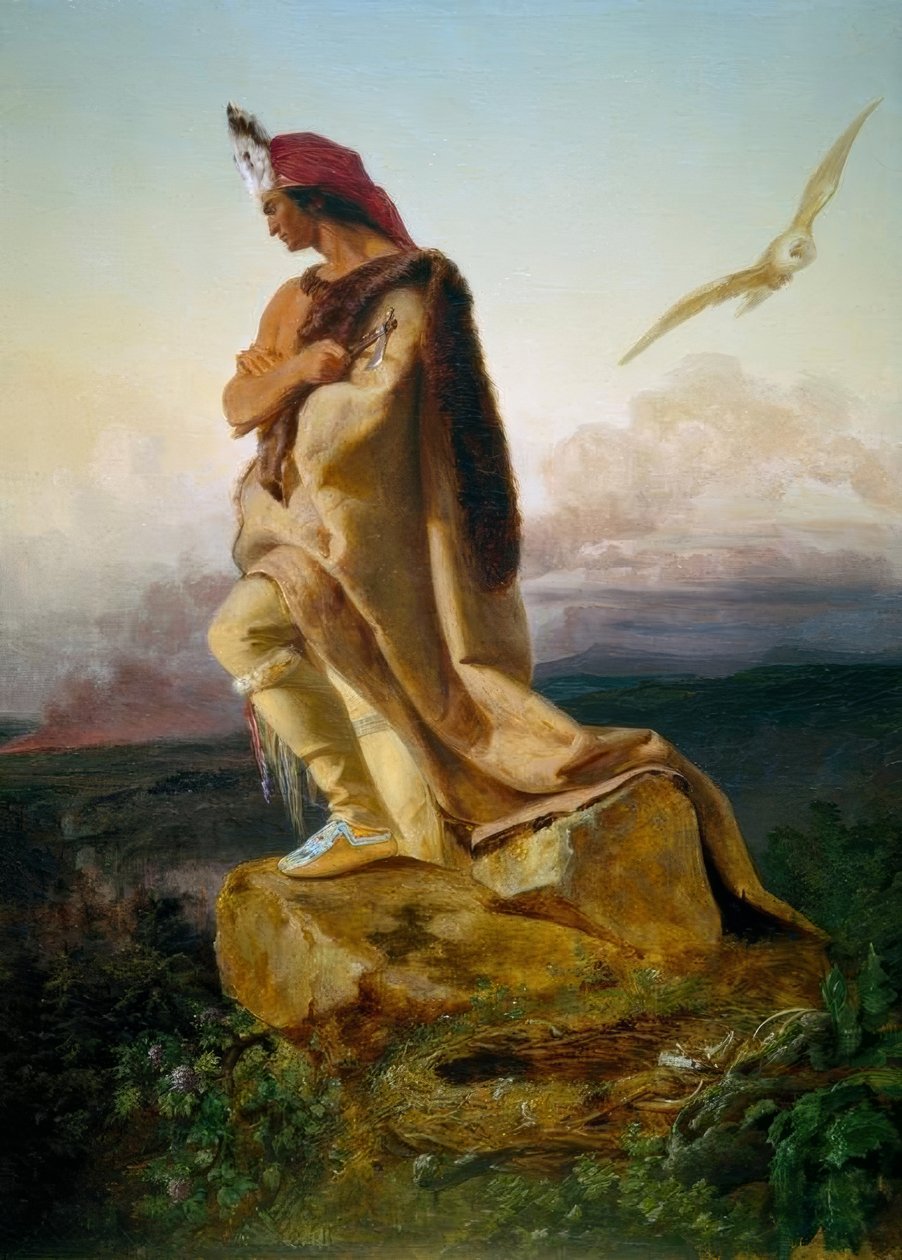 Cooper, The Last of the Mohicans / E.G. Leutze af Emanuel Gottlieb Leutze