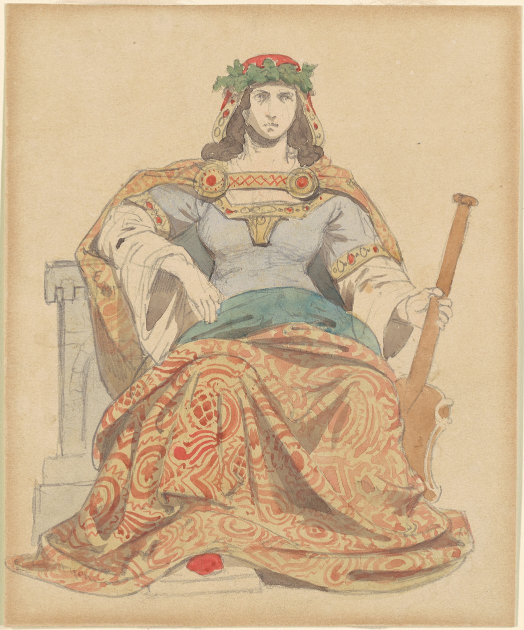 kvindelig guddom af Emanuel Gottlieb Leutze