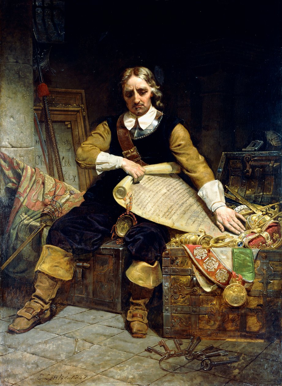 Oliver Cromwell, 1867 af Emanuel Gottlieb Leutze