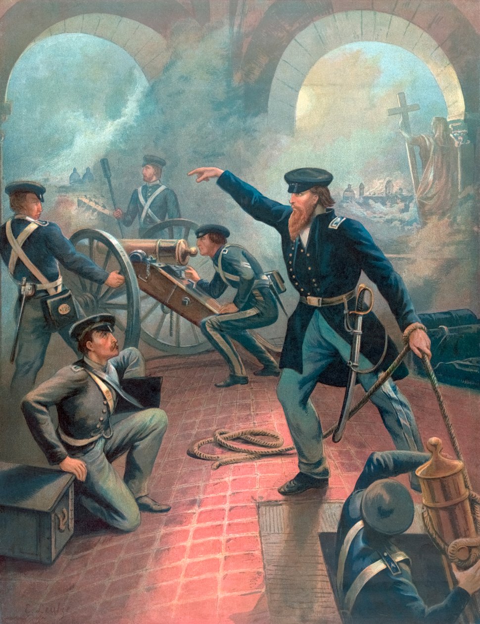 Ulysses S. Grant i den mexicansk-amerikanske krig af Emanuel Gottlieb Leutze