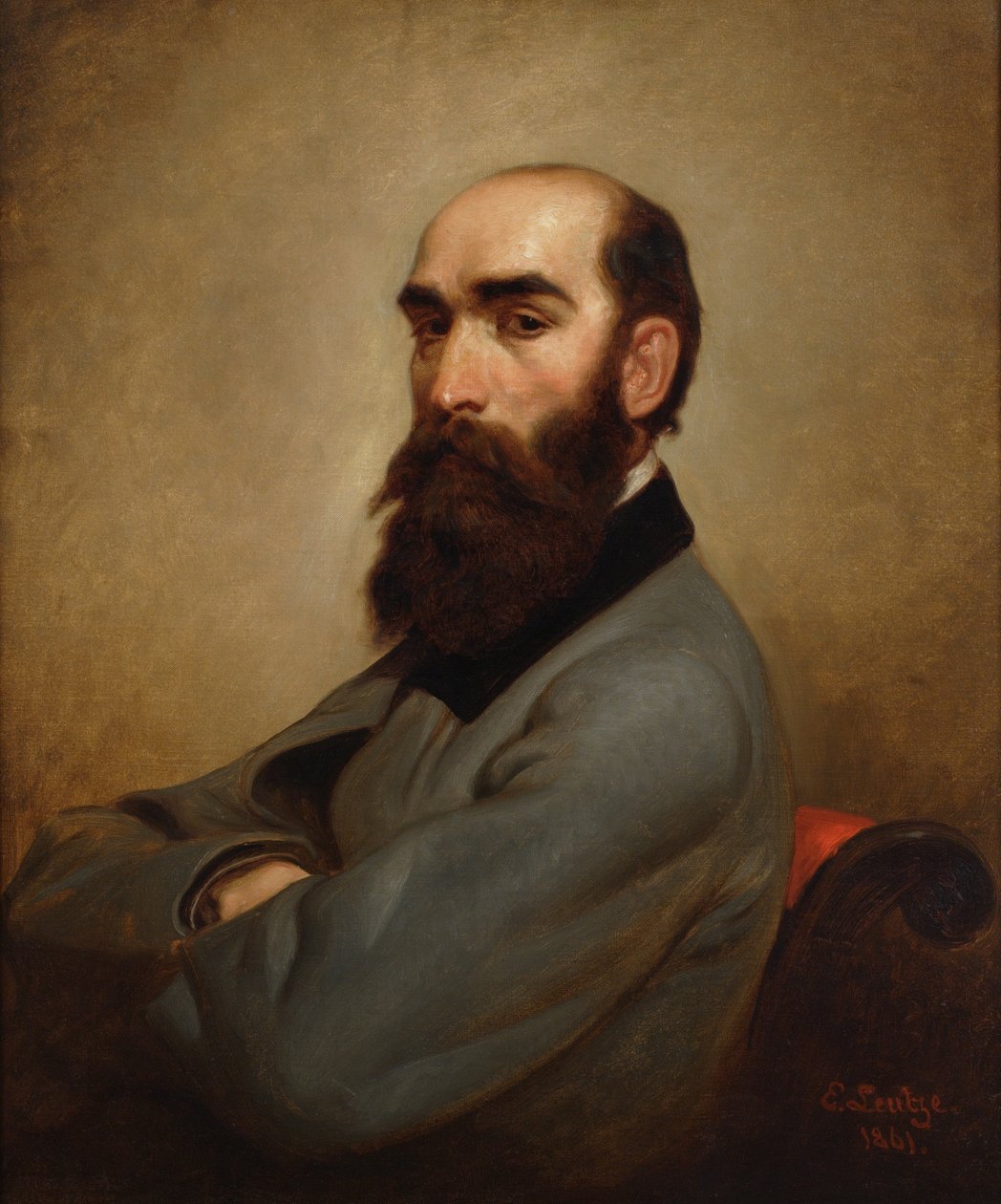 Worthington Whittredge, 1861 af Emanuel Gottlieb Leutze