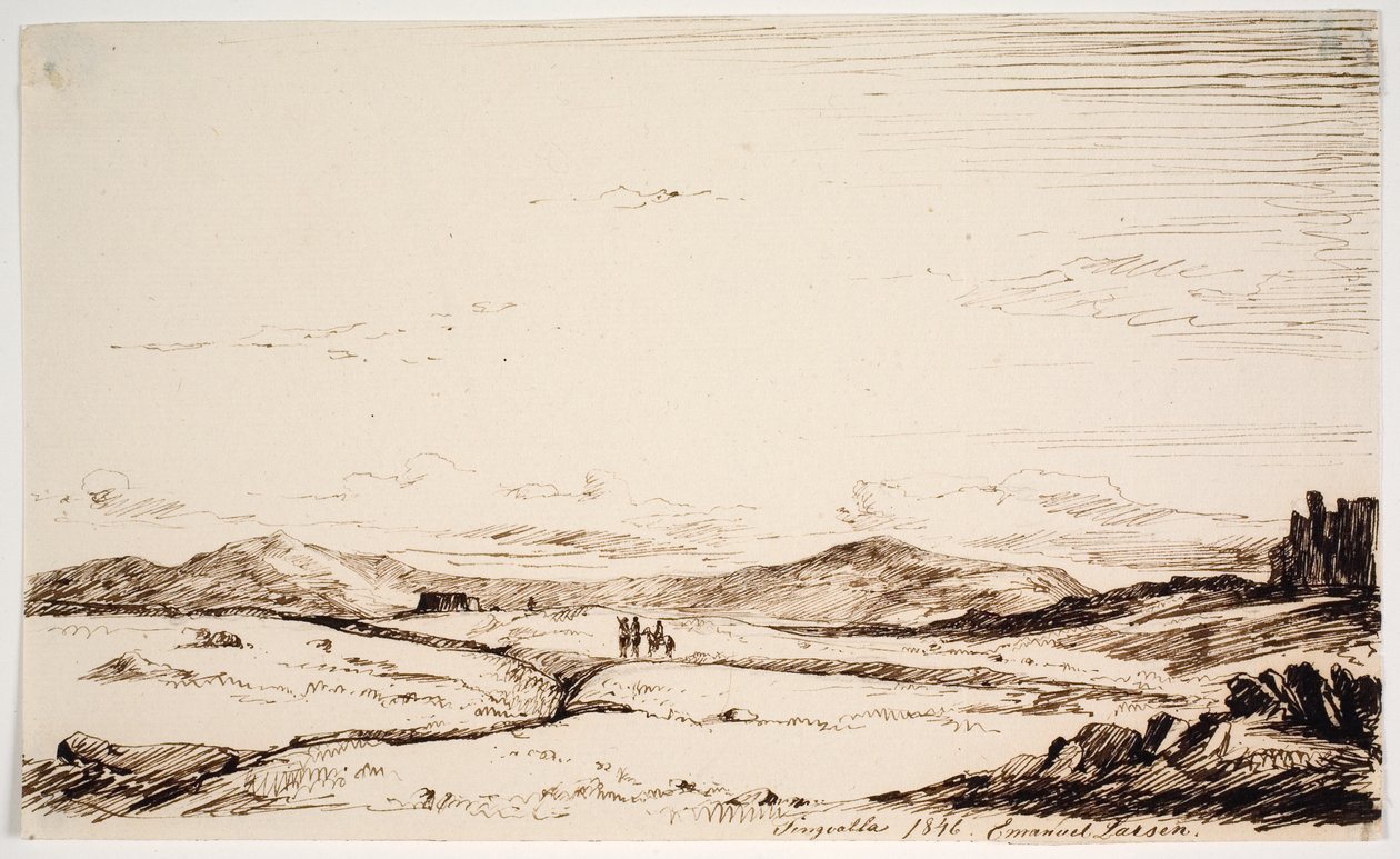 Tingvalla slette af Emanuel Larsen