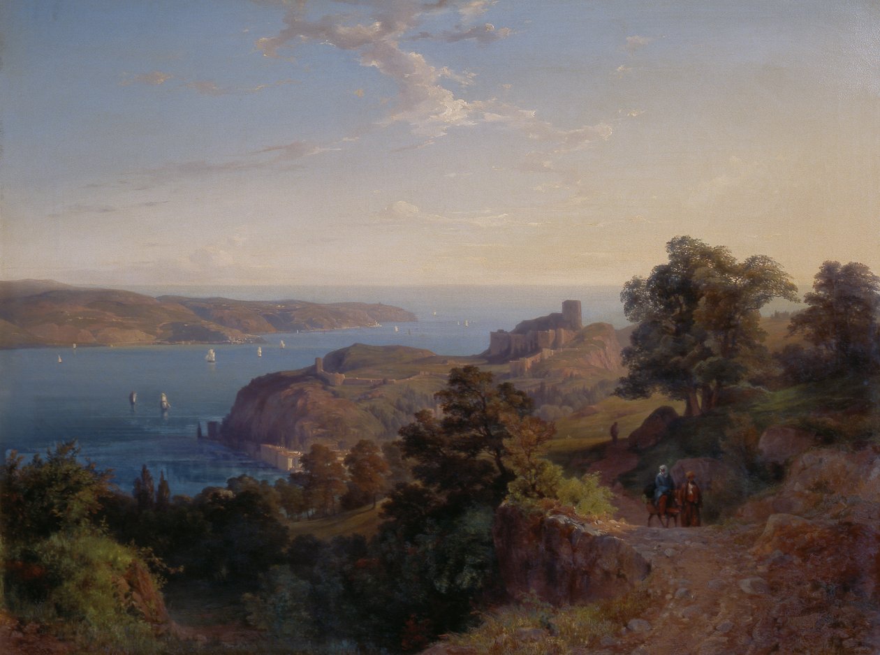 Udmundingen af ​​Bosporus (Yoros Kalesi) af Emanuel Stöckler