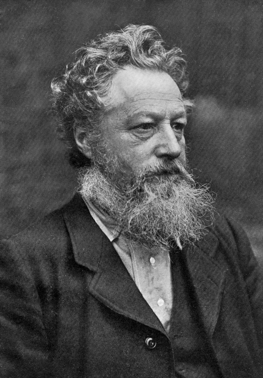 William Morris, engelsk kunstner, forfatter, socialistisk aktivist og pioner inden for økosocialisme, 1911. af Emery Walker