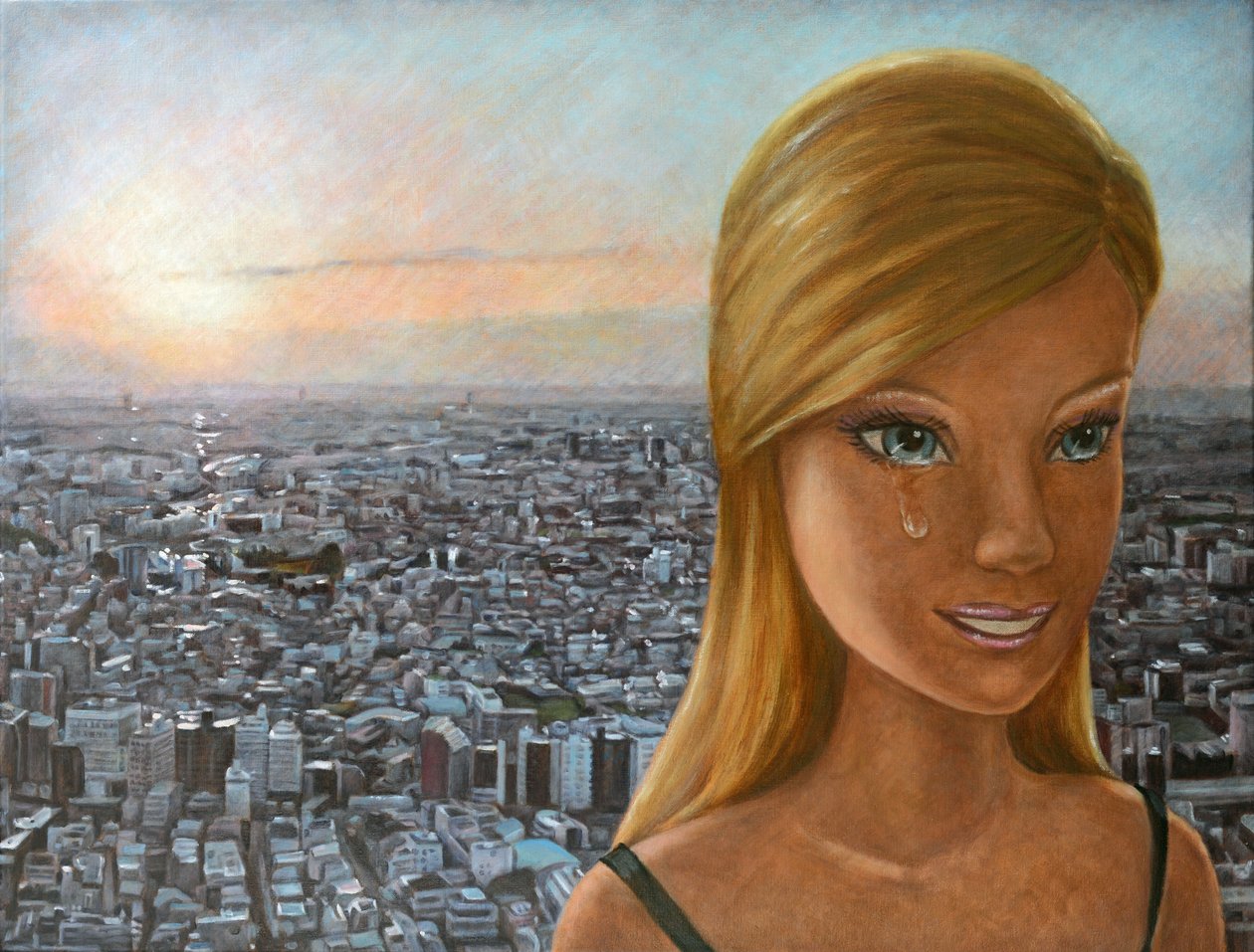 Barbie in Twilight, 2012 (olie på lærred) af Emiko Aida