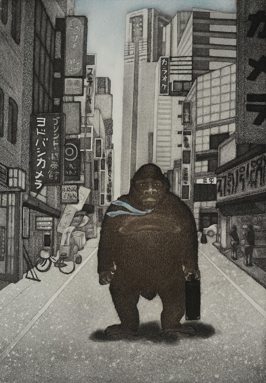 Tamed Kong, 2007 (ætsning) af Emiko Aida