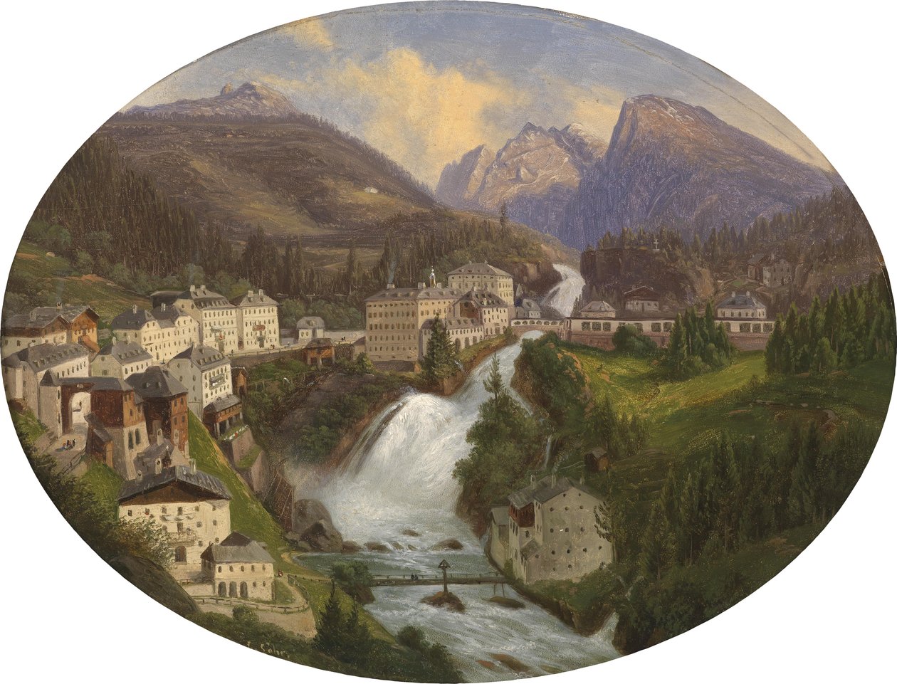 Udsigt over Gastein af Emil Ludwig Löhr