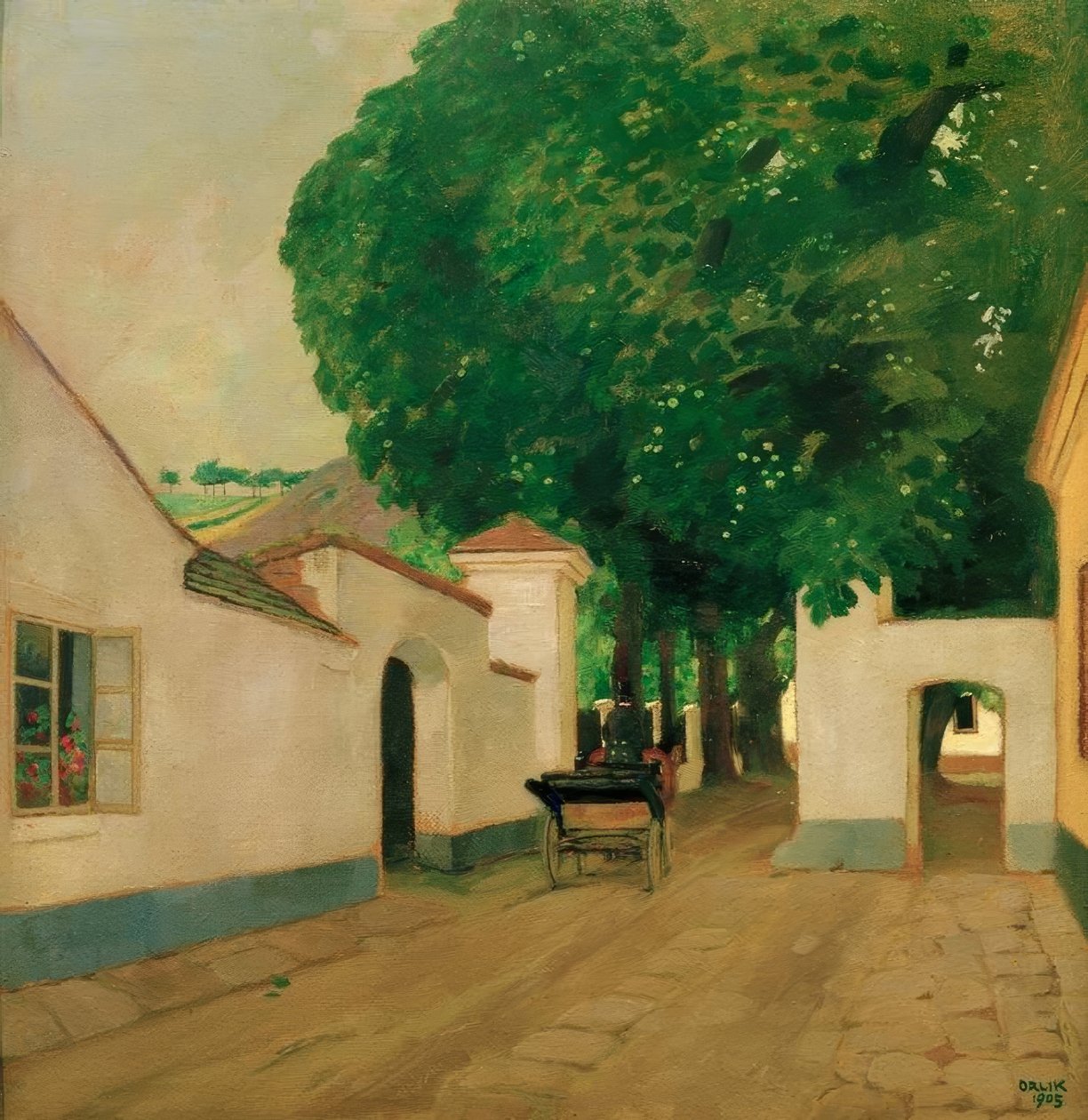 Indgang til herregården af Emil Orlik