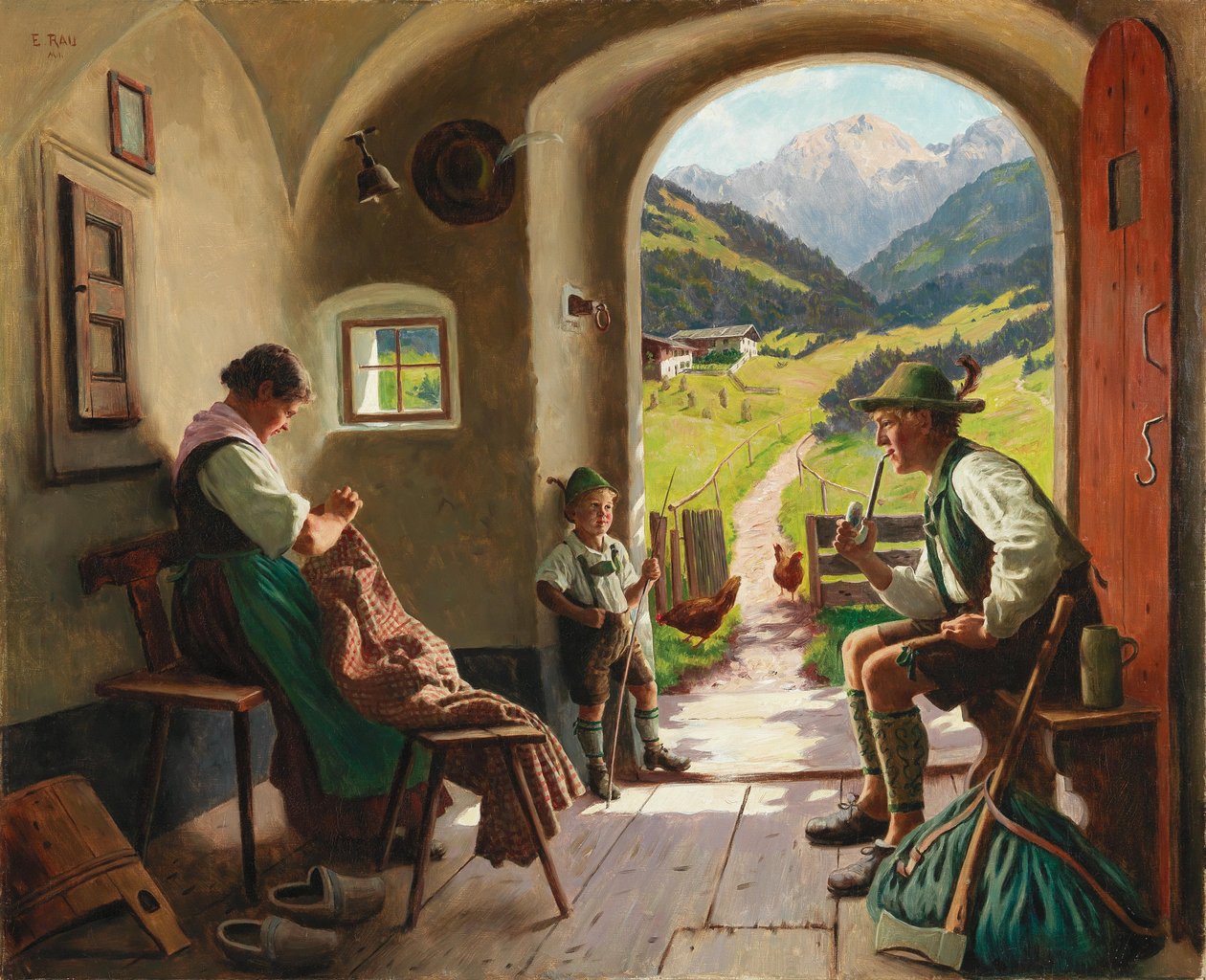 En sommerdag i Tyrol af Emil Rau
