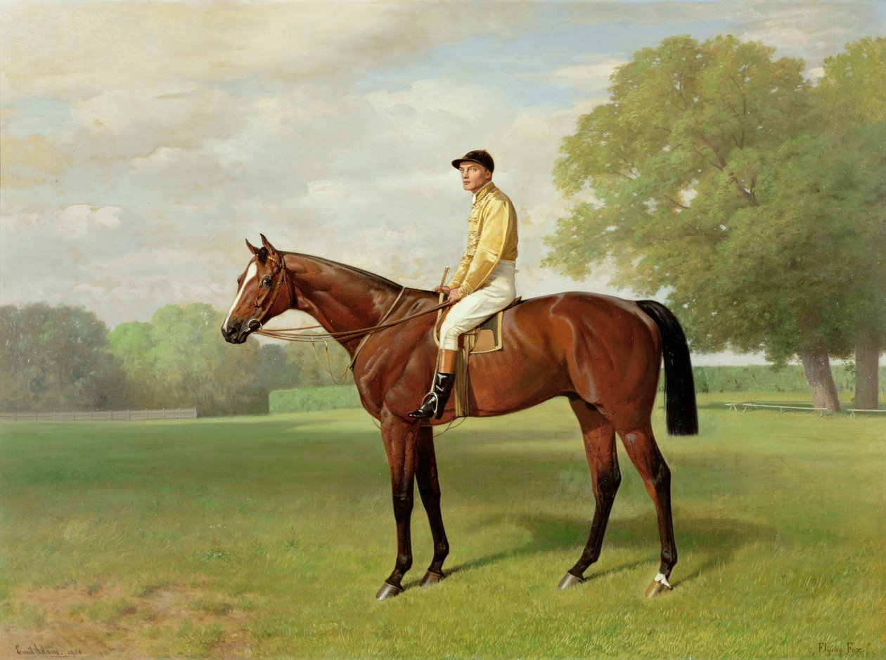 Flying Fox, vinder af 1899 Derby, 1899 (se 188213 for detaljer) af Emil Adam