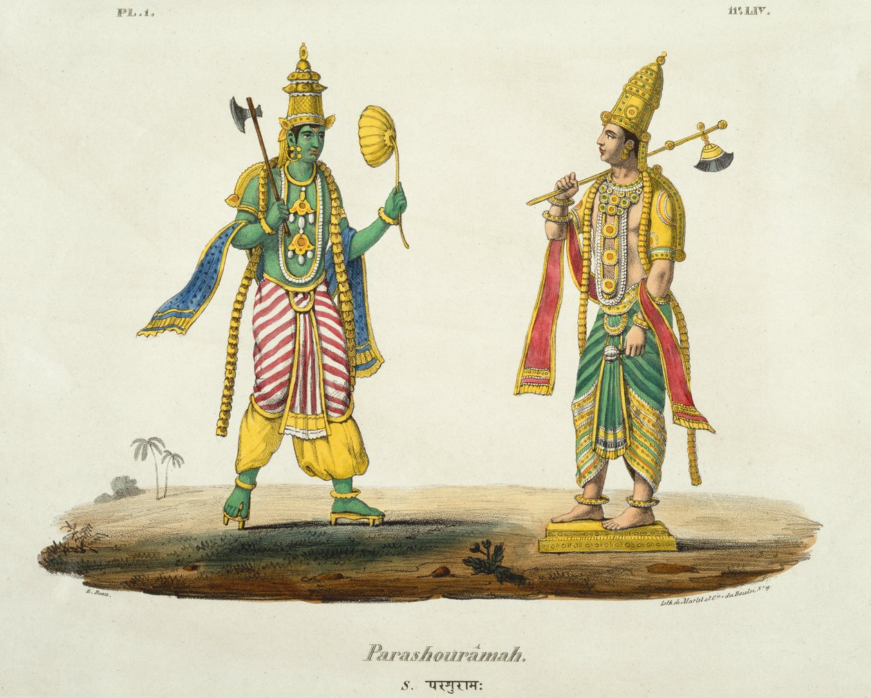 Parashurama, graveret af de Marlet og du Bouloi af Emil Beau