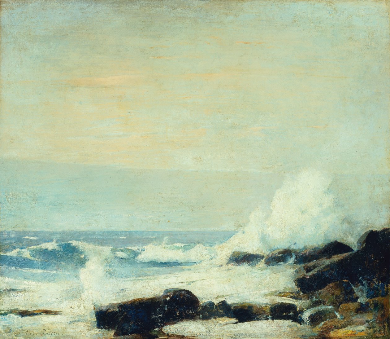 The Majestic Sea, ca. 1907 (olie på lærred) af Emil Carlsen