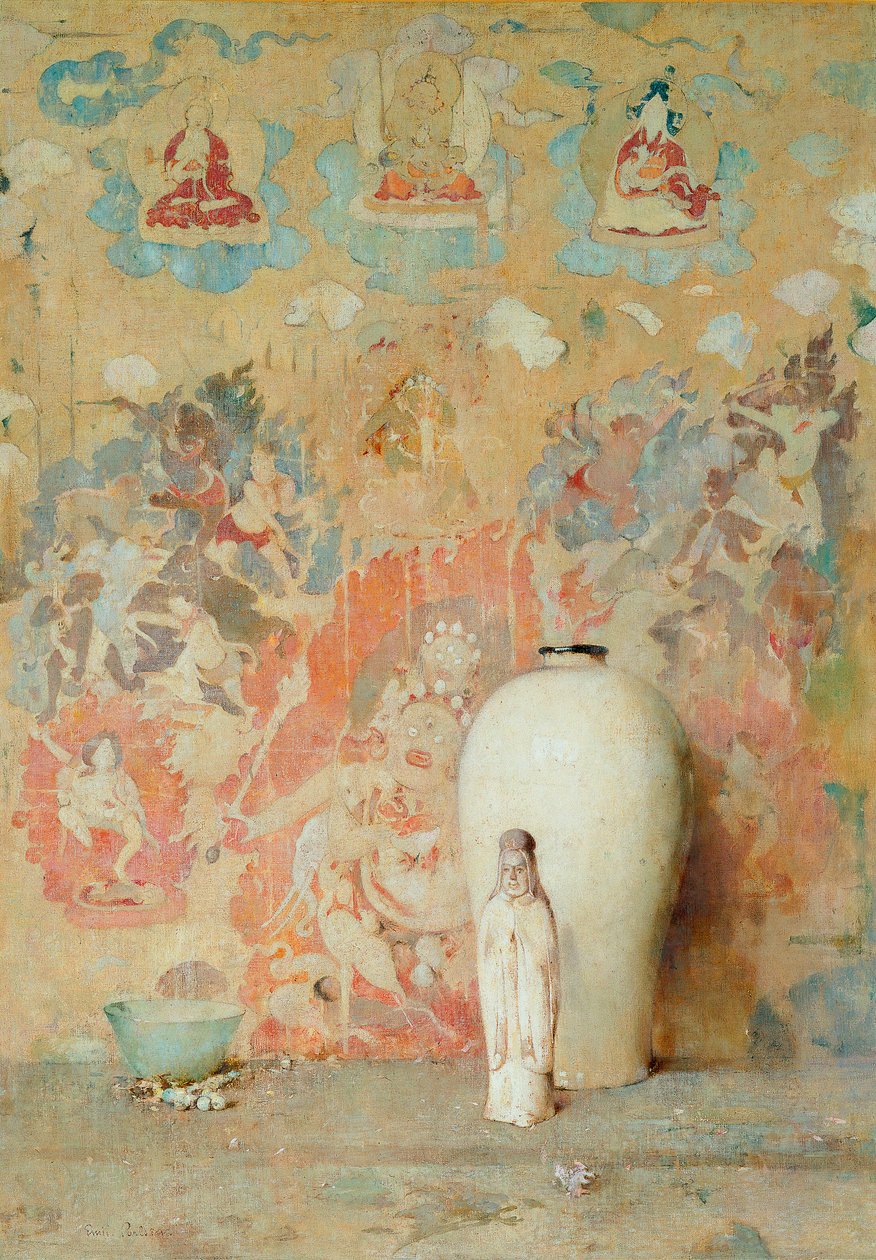 Billedet fra Thibet, ca. 1920 af Emil Carlsen