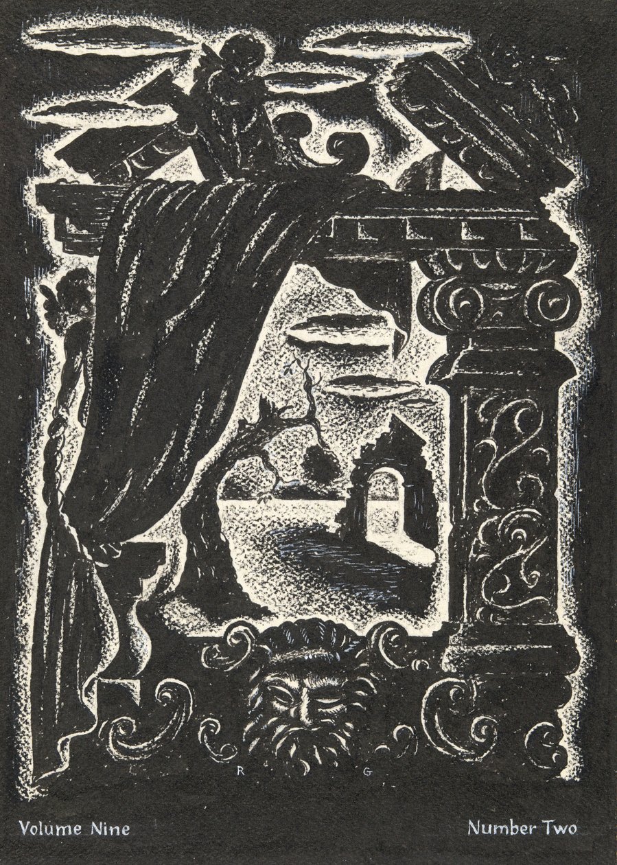 Uden titel (Design til magasinforside: Ornamental motiv) af Emil Ganso
