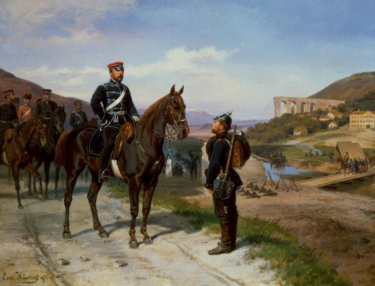 Møde med prins Friedrich Karl af Preussen af Emil Hünten