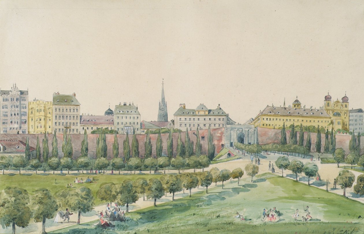 Stubenbastei og Stubentor i Wien af Emil Hütter