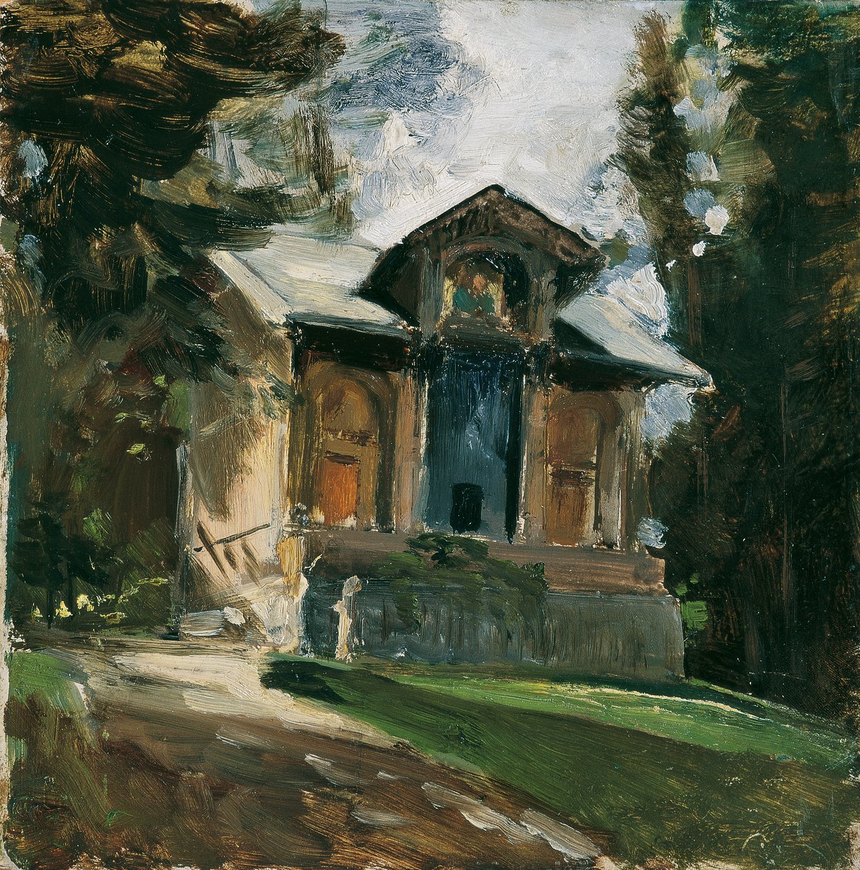 Maleren Heinrich von Angelis atelier i Reichenau af Emil Jakob Schindler