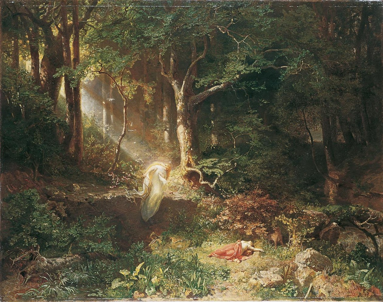 Fødslen af skovens jomfru af Emil Jakob Schindler