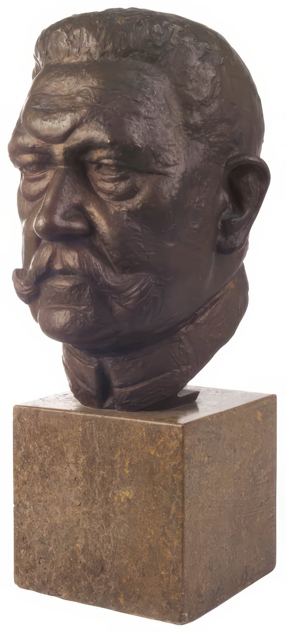 1. VERDENSKRIG, historisk, første, krig, Paul von Hindenburg bronzekop af Emil Jungblut