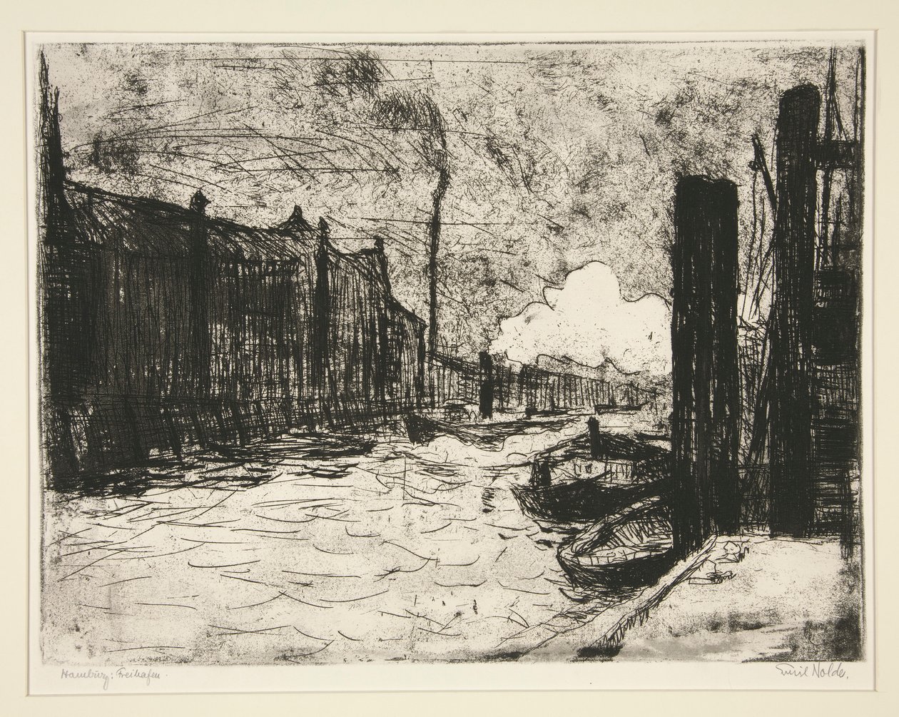 Hamborg, Frihavn (Hamborg Havn) af Emil Nolde