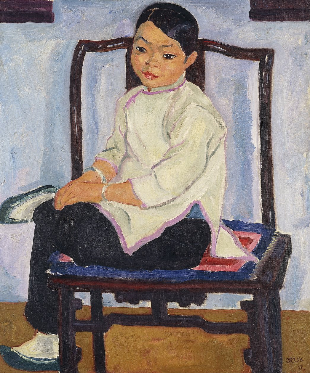 kinesisk pige; Kinesisk pige, 1912 af Emil Orlik