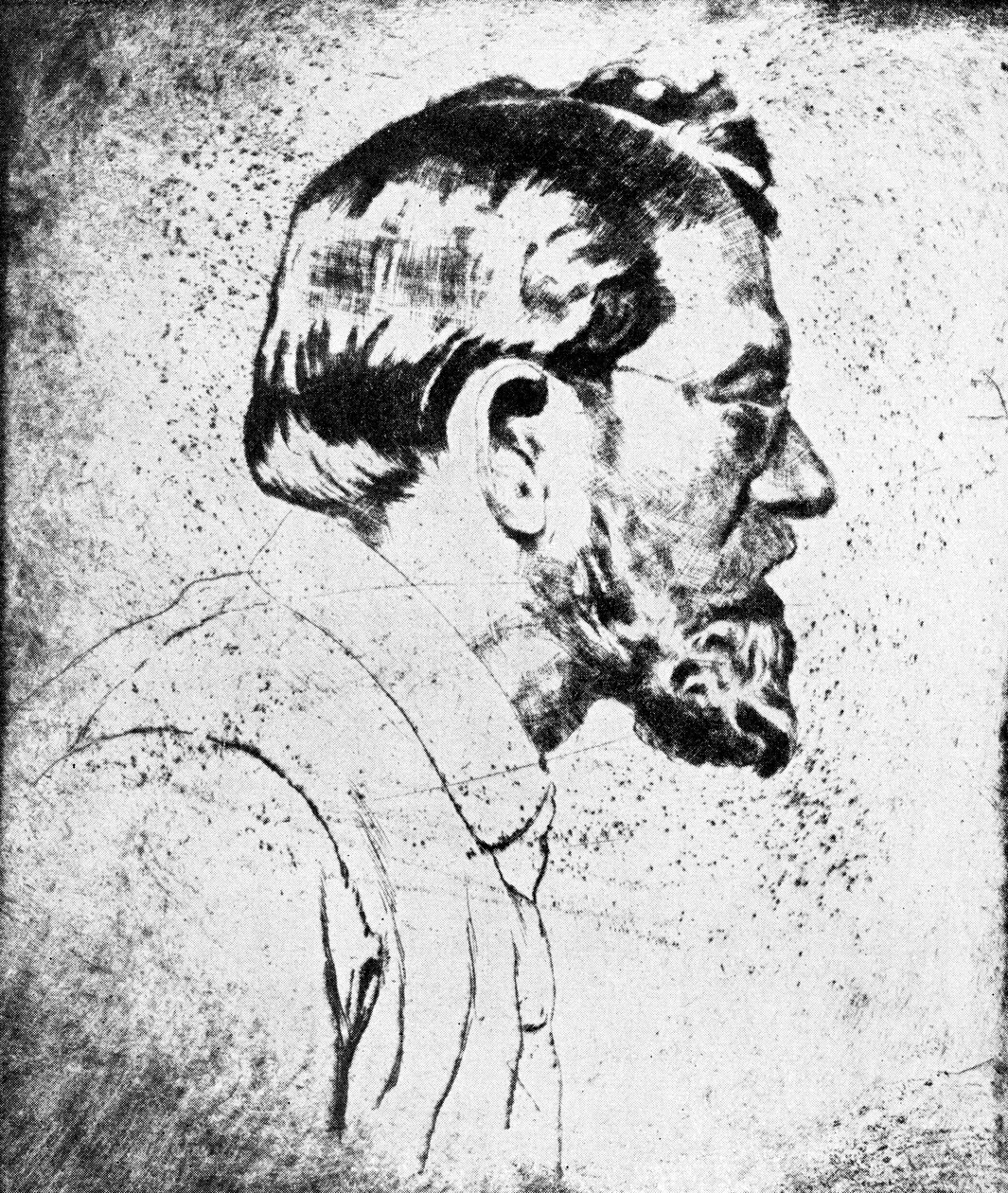 Emil Orlik - selvportræt af Emil Orlik