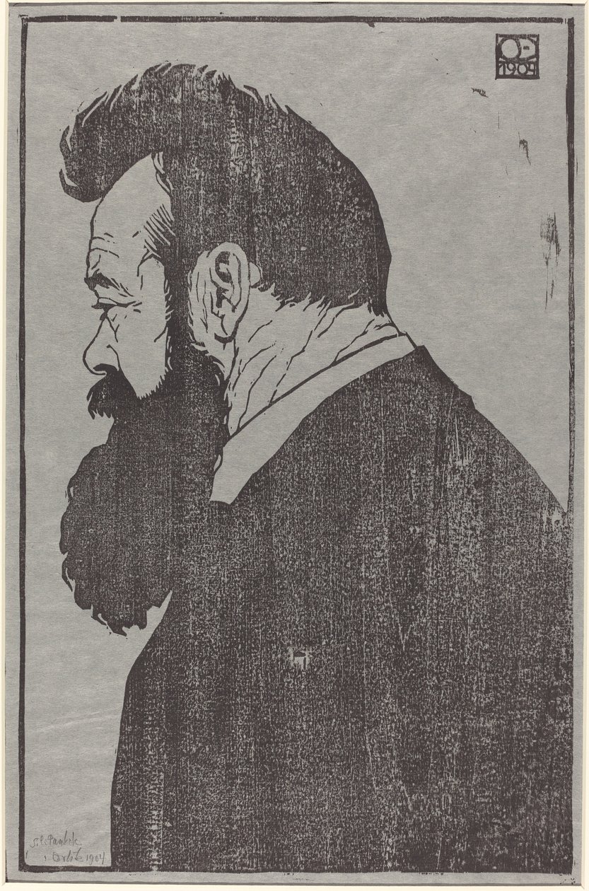 Ferdinand Hodler af Emil Orlik