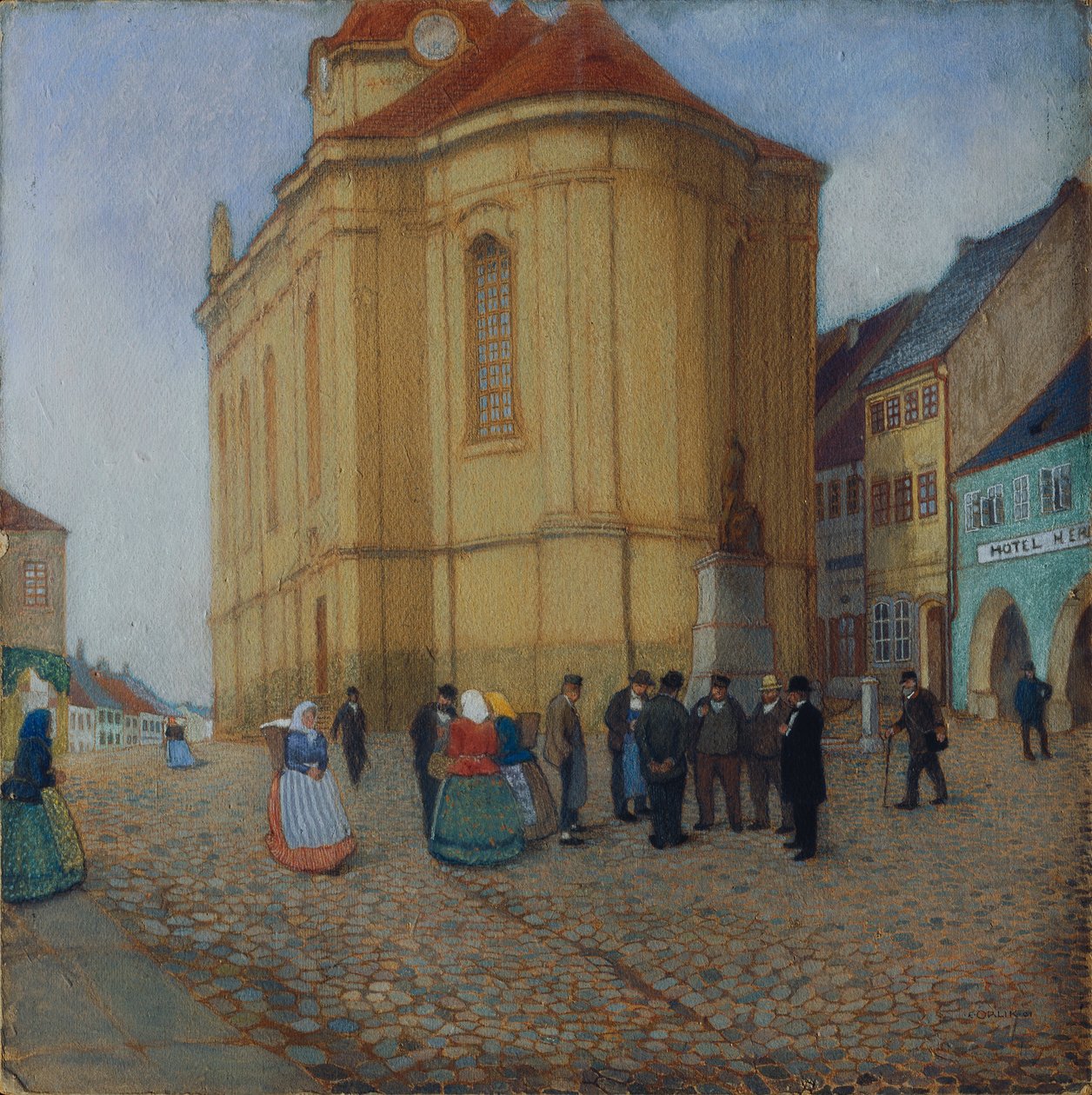 Kirke i Ausha af Emil Orlik