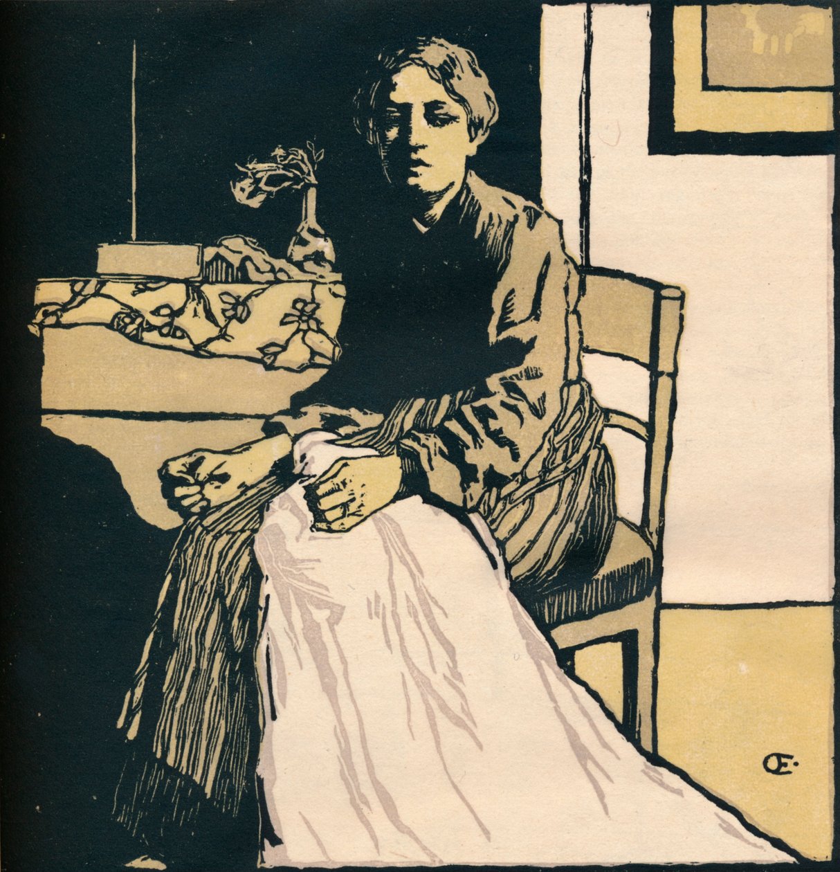Syerinden, c1900 af Emil Orlik