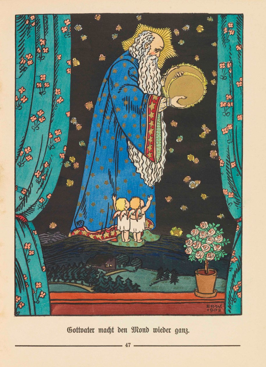Illustration til Der Buntscheck af Richard Dehmel, 1904. af Emil Rudolf Weiss
